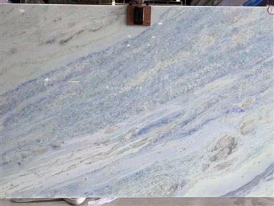 Μπλε μαρμάρινες πλάκες Iceberg για πάγκο δαπέδου