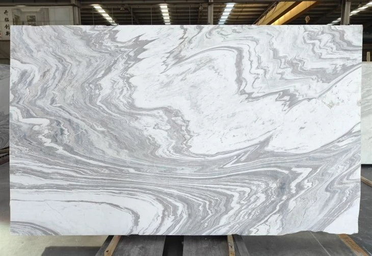 Van Gogh White Lais Marble interior design